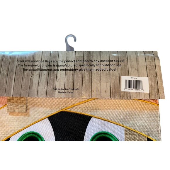 Halloween Mummy Garden Flag 12.5" x 18" Weather Fade Resistant  Appliqué - Picture 4 of 11